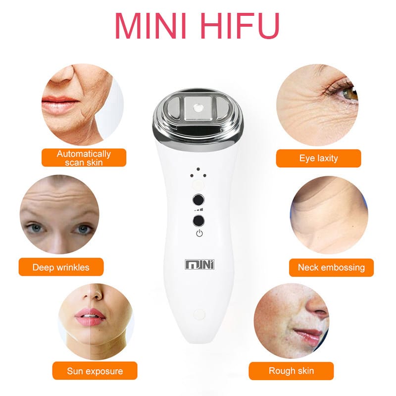 Home Use Mini HIFU Ultrasonic Knife LED Light Face Lifting Machine EMS Sculpting Facial Massager Skin Tightening RF Beauty Device插图
