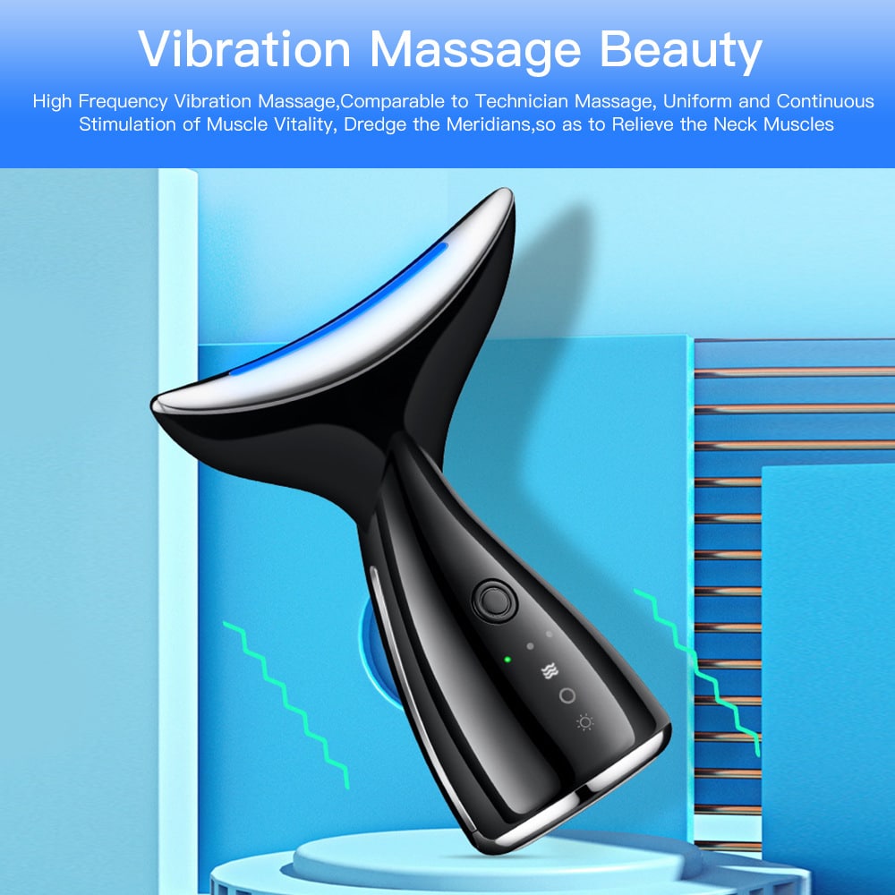 V Shape Neck Beauty Device Wrinkle Remover Heat EMS Care Therapy Slimming Machine Skin Firming Face & Neck Lifting Massager插图7