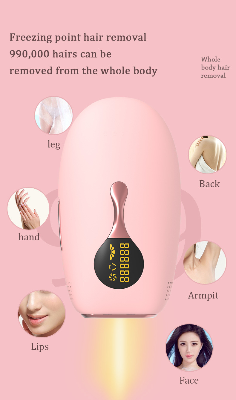 Freezing point Laser Hair Removal Device Hair Remover Equipment Body Laser Skin Rejuvenation Homeuse Beauty Device Ice Sense IPL Hair Removal插图8