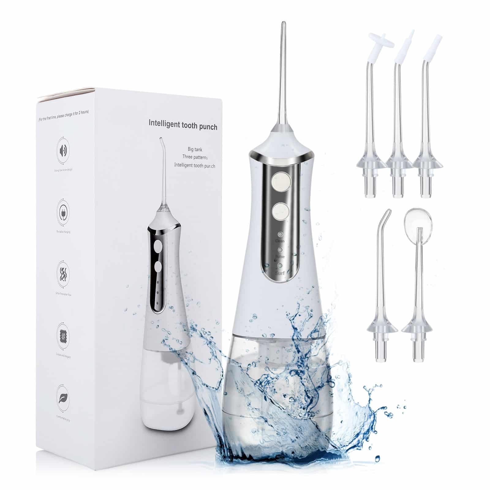 5 in 1 Toothpick Dental Scaler Electric Ultrasonic Waterproof Wireless Water Flosser Teeth Cleaning Custom Water Flosser插图9