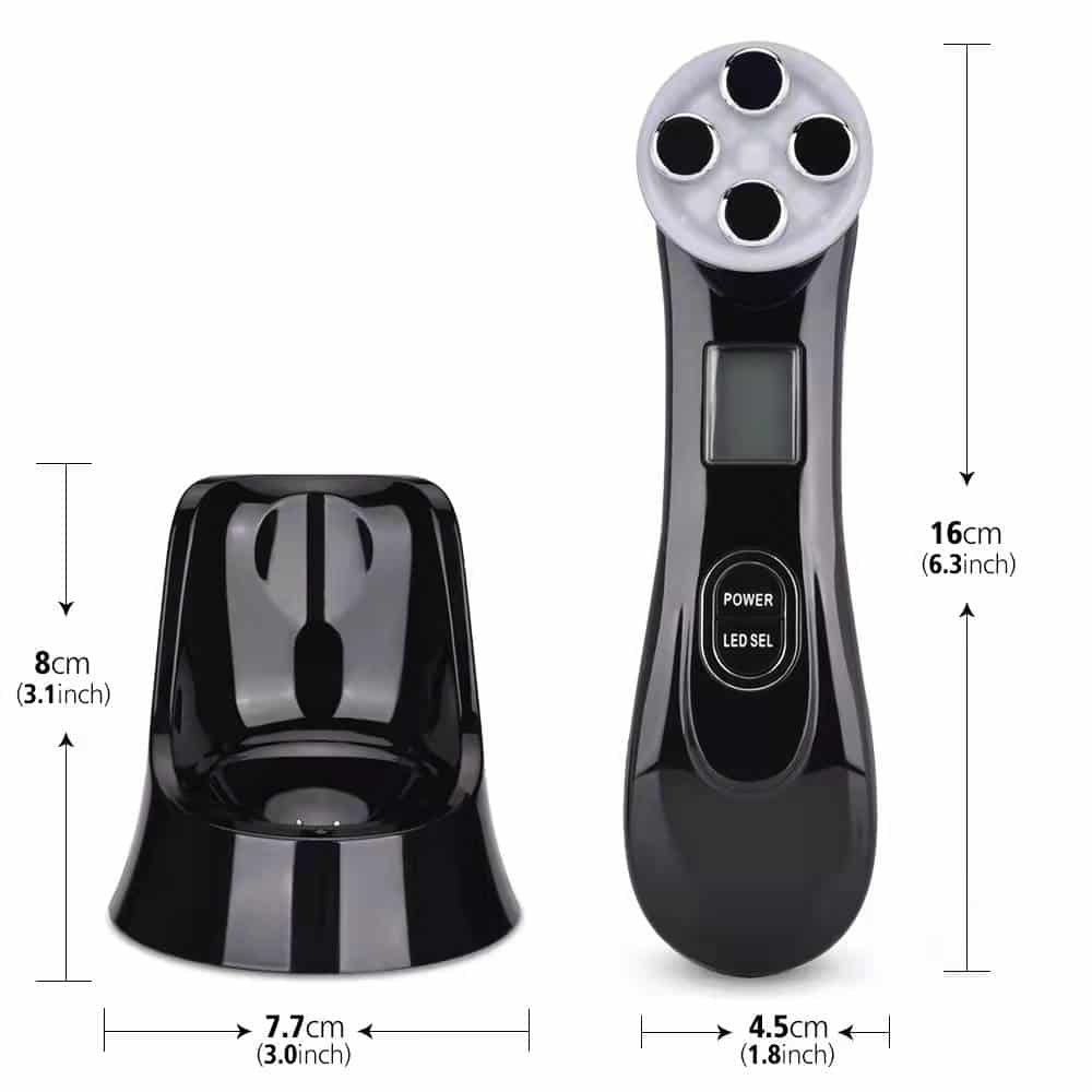 5 in 1 Multifunctional Skin Care Anti-Wrinkle Face Lift Tightening EMS Photon Therapy Facial Massager RF Beauty Device插图5