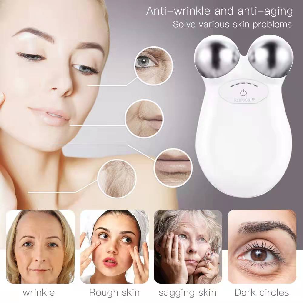 Electric Wrinkles Remove V Shape Galvanic Spa Facial Massager Ems Microcurrent Face Lift Machine Face Beauty Device插图1