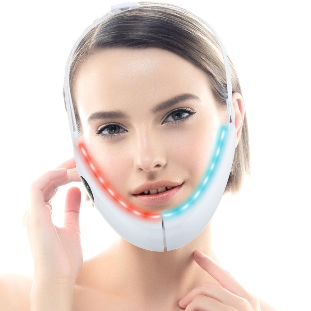 LED Face Lift Device Thin Chin Slimming Tape EMS Beauty V Shape Microcurrent Face Lifting Machine Belt Facial Massager插图