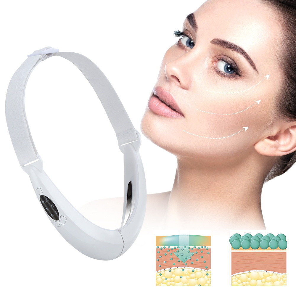 LED Face Lift Device Thin Chin Slimming Tape EMS Beauty V Shape Microcurrent Face Lifting Machine Belt Facial Massager插图5