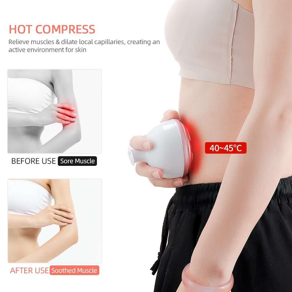 OEM Beauty Phototherapy Vibrating Massager Heating Pulse Current Reshap Sonic Weight Loss RF Body Slimming Machine插图2