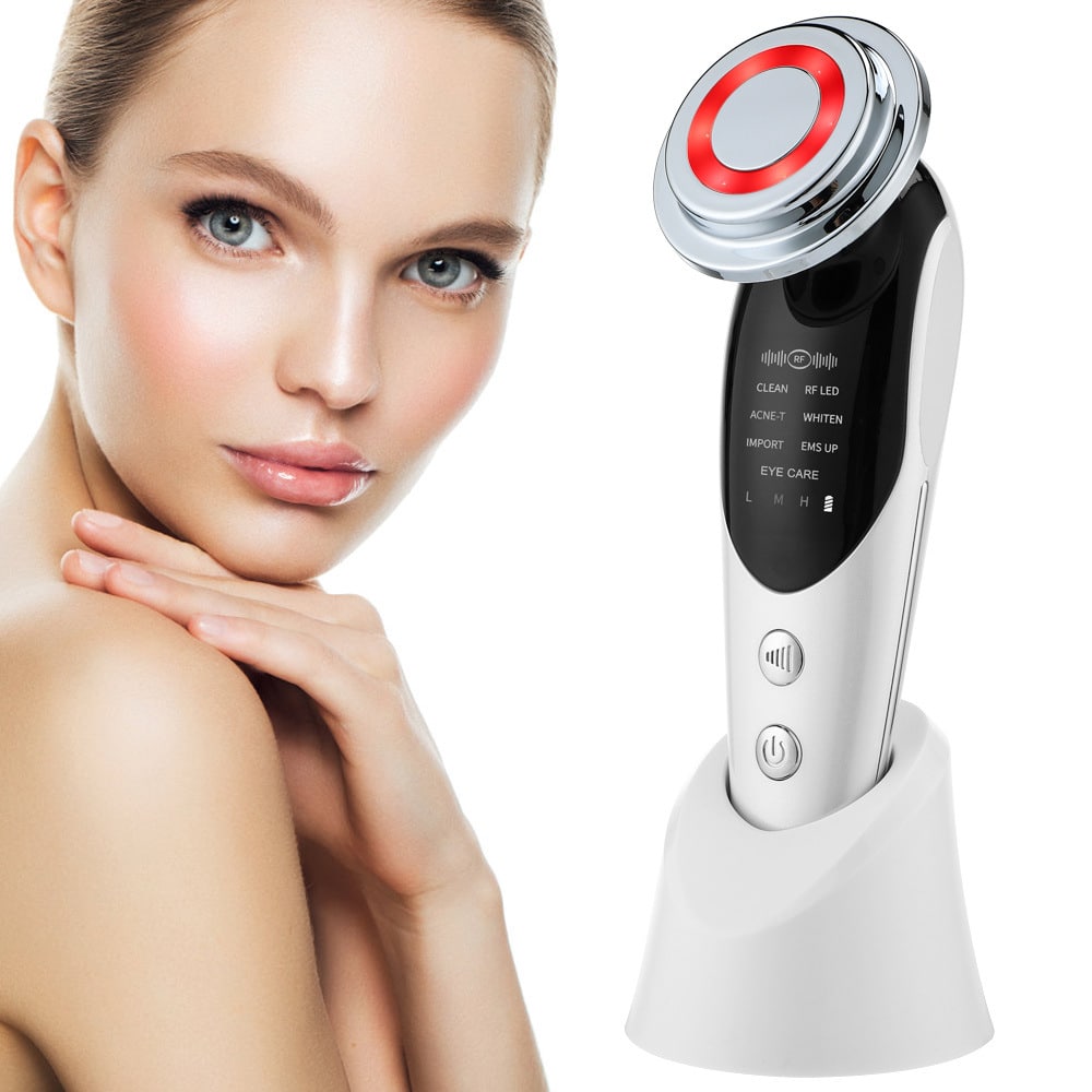 OEM 7 IN 1 Facial Beauty Light Wrinkle Remover Massager Face Lift Skin Rejuvenation Equipment EMS Slimming Machine插图