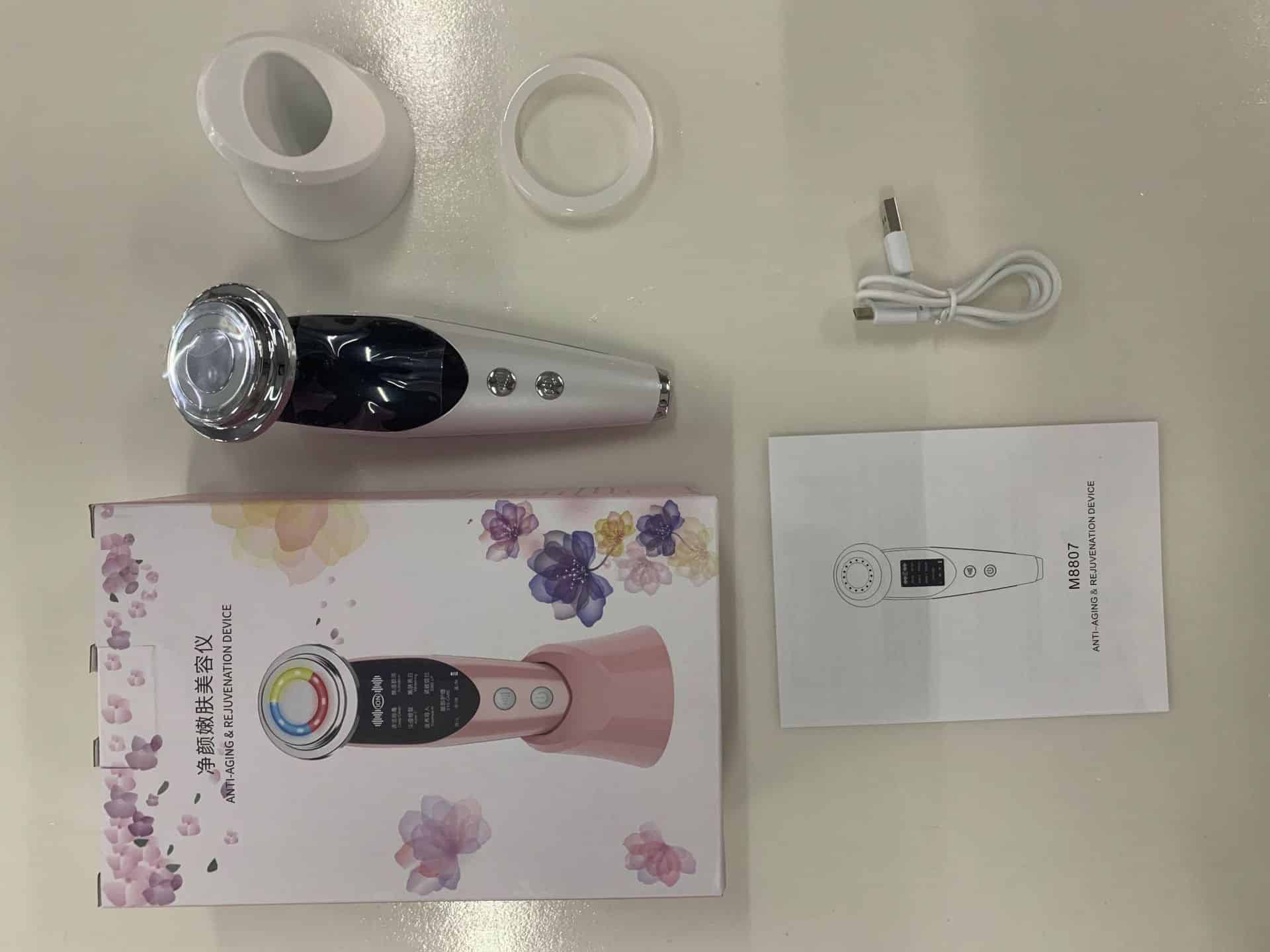 OEM 7 IN 1 Facial Beauty Light Wrinkle Remover Massager Face Lift Skin Rejuvenation Equipment EMS Slimming Machine插图9