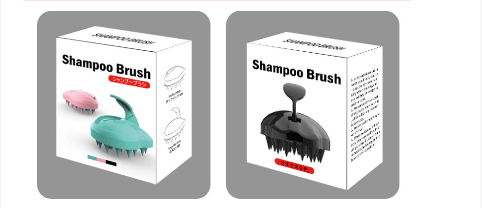 For Women Custom Head Detangle Massage Hair Straightener Care Shampoo Silicone HairBrush Massager Scalp Brush插图12