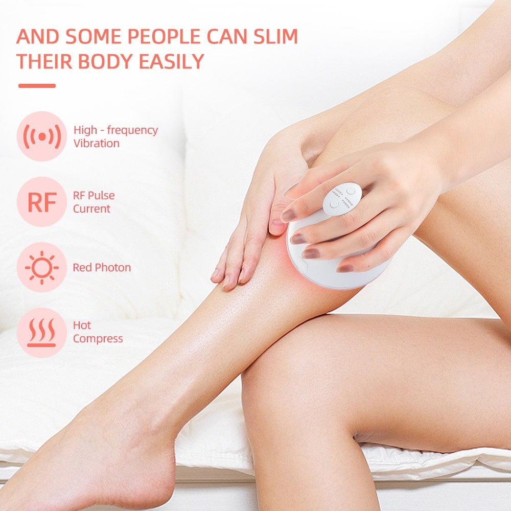 OEM Beauty Phototherapy Vibrating Massager Heating Pulse Current Reshap Sonic Weight Loss RF Body Slimming Machine插图3