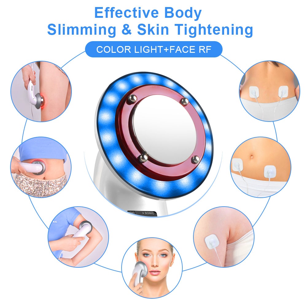 OEM 8 in 1 Ultrasonic Cavitation Weight Loss Light Technology Skin Tightening Face Lift RF Beauty Body Slimming Machine插图1