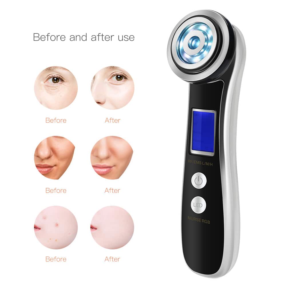 Anti Age Ems Photon Microcurrent Face Rf Portable Lift Hot And Cold Beauty Device插图8