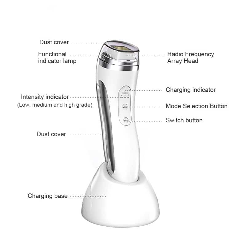 RF Facial Beauty Microneedle Contouring Device Wrinkle Remover Face Lifting Radio Frequency Skin Tightening Machine插图