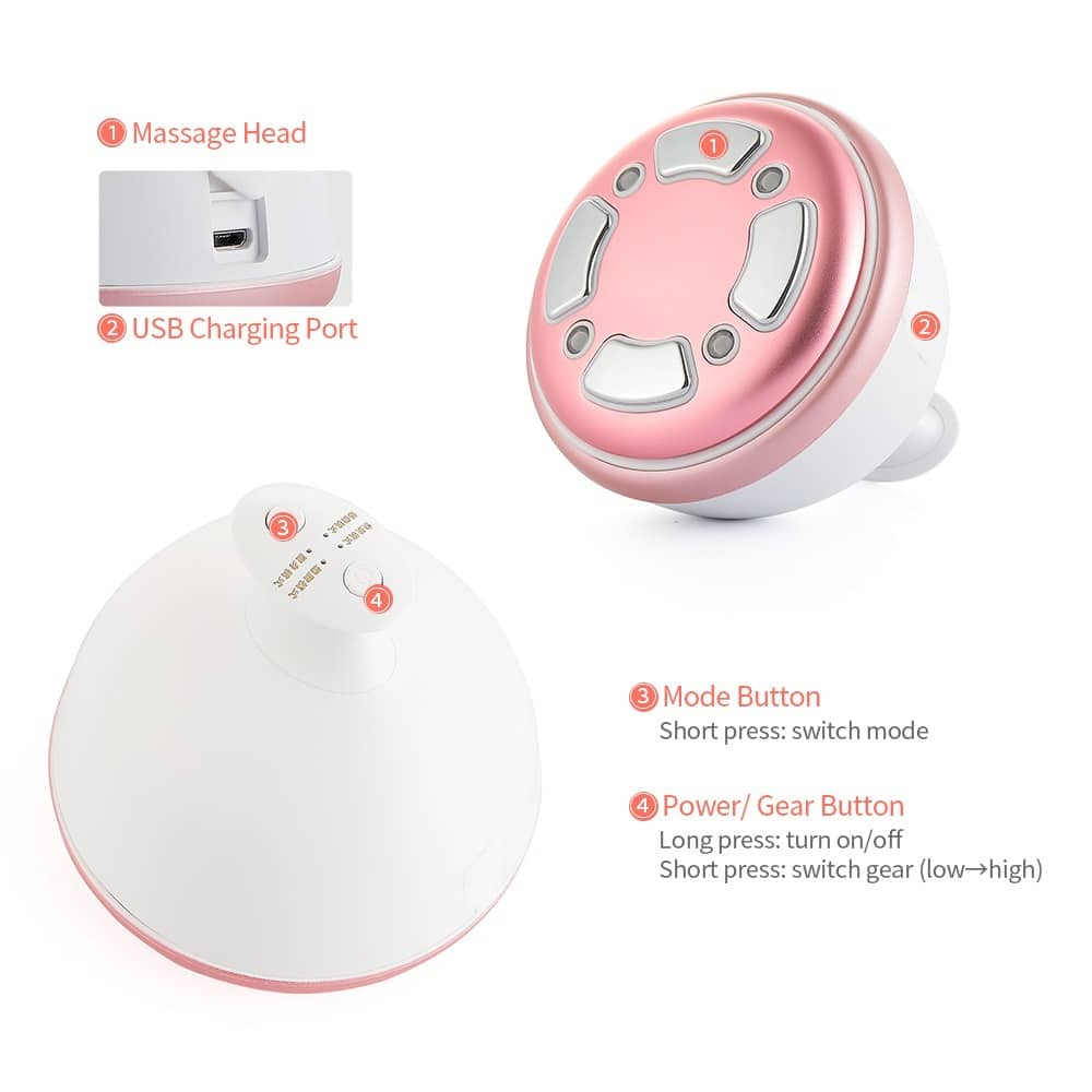 OEM Beauty Phototherapy Vibrating Massager Heating Pulse Current Reshap Sonic Weight Loss RF Body Slimming Machine插图6