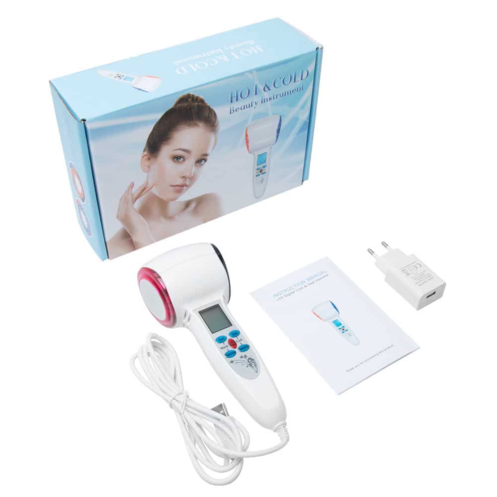 Face Care Device Hot Cold Hammer Cryotherapy Blue Photon Acne Treatment Lifting Rejuvenation Facial Machine Skin Beauty Massager插图3