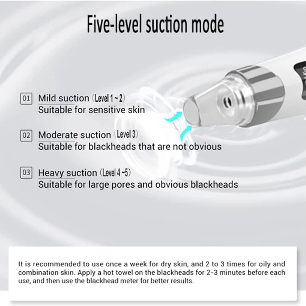 5 in 1 Nose Strip Blackheads with Vacuum Suction Electric Face Cleaner Skin Beauty Acne Pore Vacuum Blackhead Remover插图1