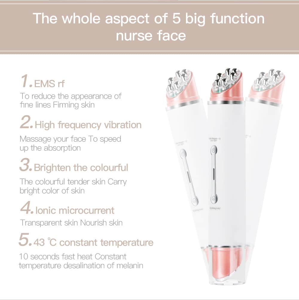 RF EMS Electric Eye Beauty Instrument Pen LED Photon Presothaerapy Ionic Heating Vibration Wrinkle Remover Eye Massager插图3