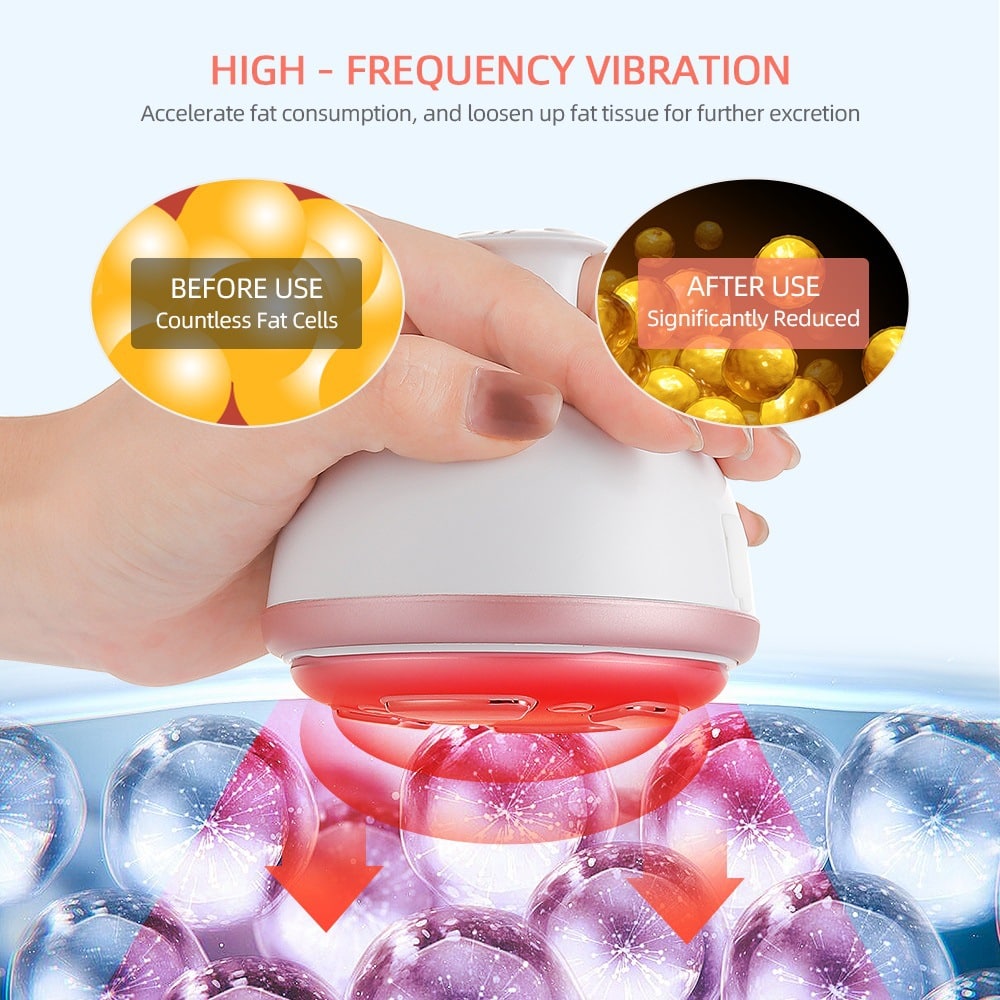 OEM Beauty Phototherapy Vibrating Massager Heating Pulse Current Reshap Sonic Weight Loss RF Body Slimming Machine插图8