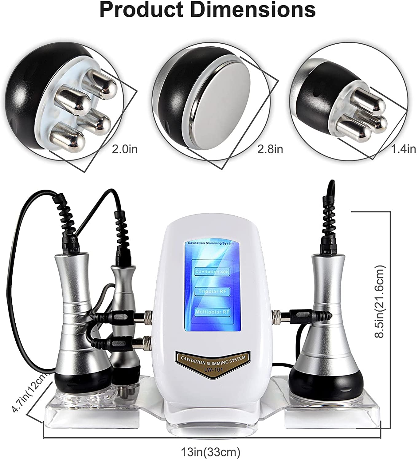 Ultrasionc Beauty Skin Care Weight Loss 40K Vacuum Cavitation System Cellulite Removal Rf Body Slimming Machine插图6