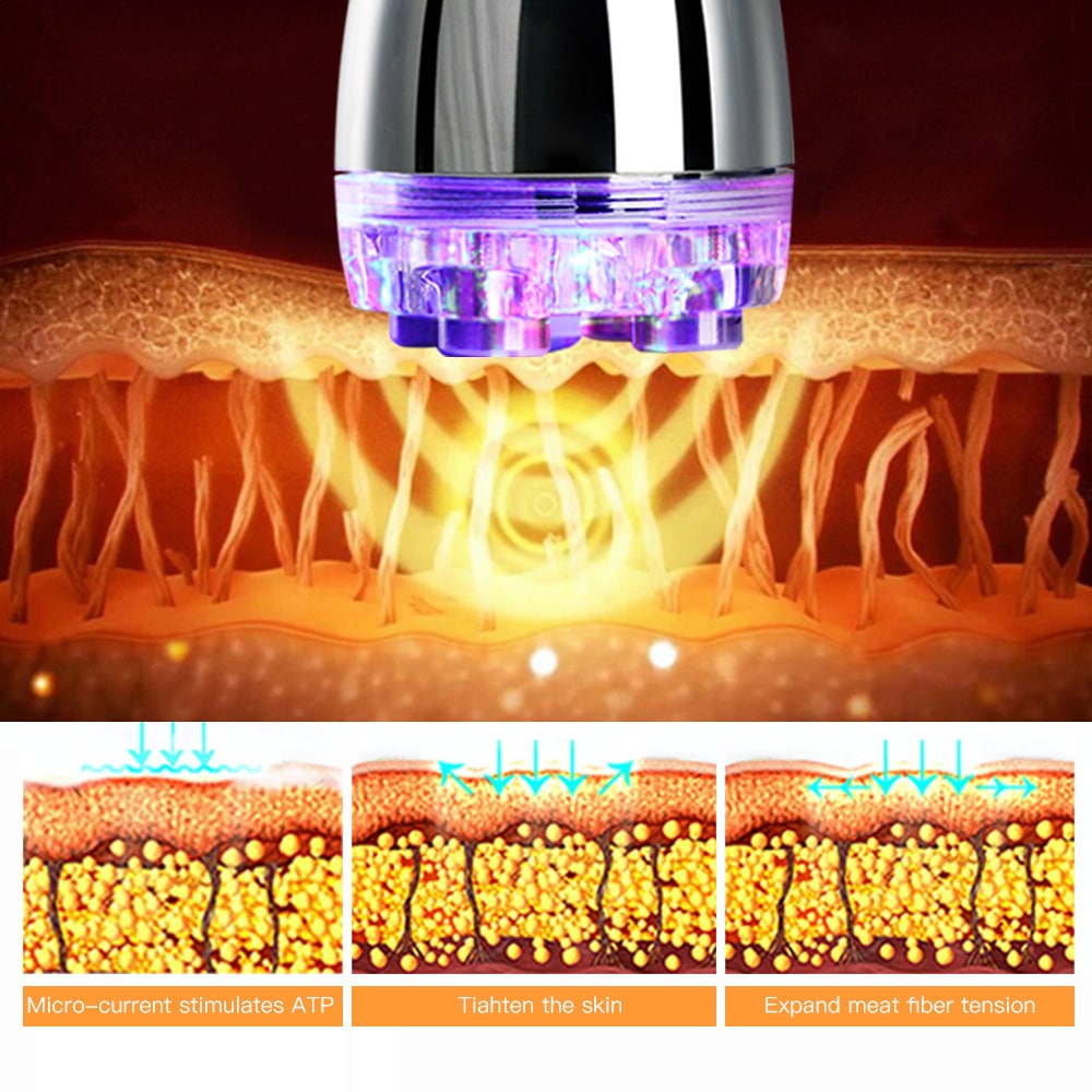 Micro Current Beauty Machine Face Lifting Light Therapy Massager Skin Rejuvenation No-Needle Mesotherapy Device插图4