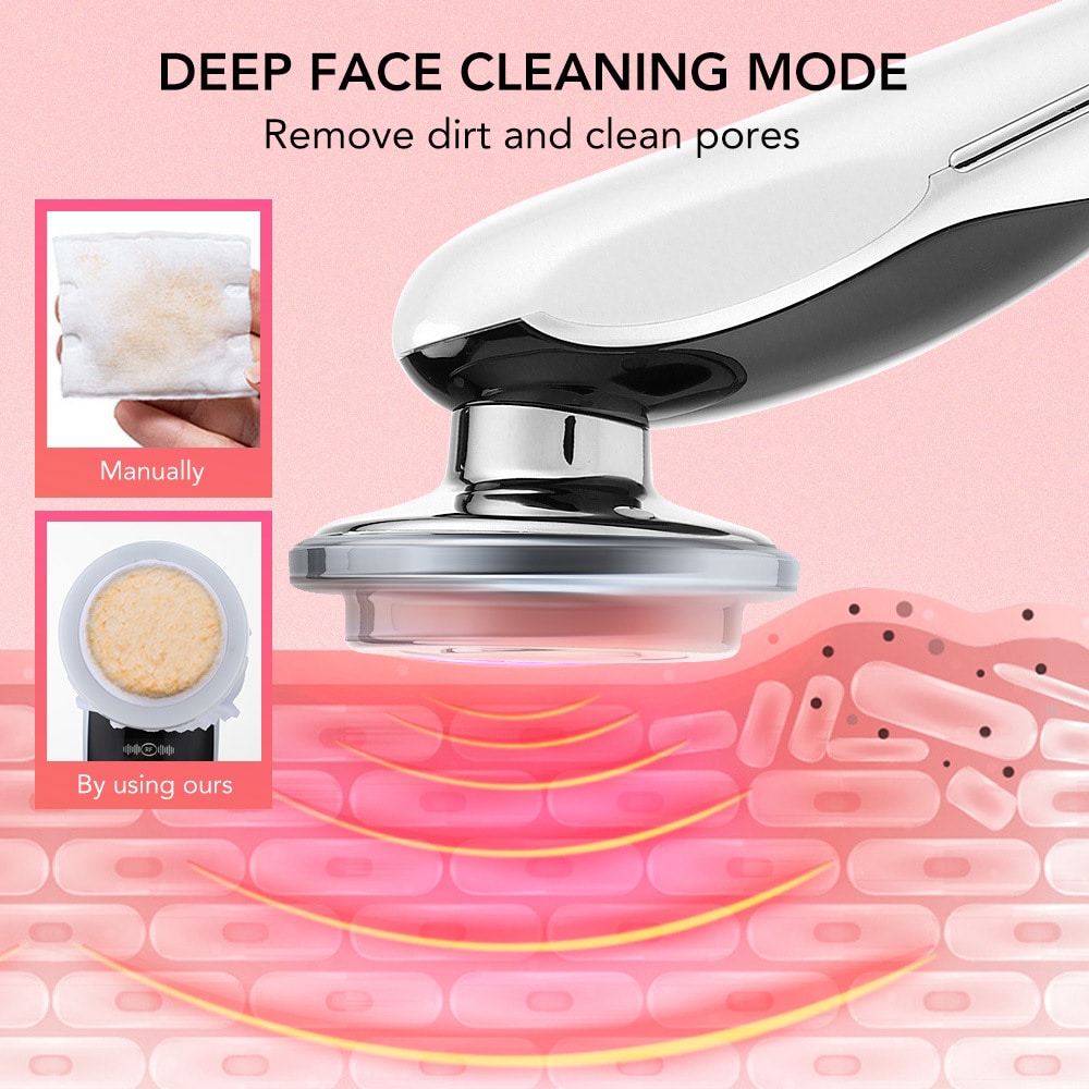 OEM 7 IN 1 Facial Beauty Light Wrinkle Remover Massager Face Lift Skin Rejuvenation Equipment EMS Slimming Machine插图4
