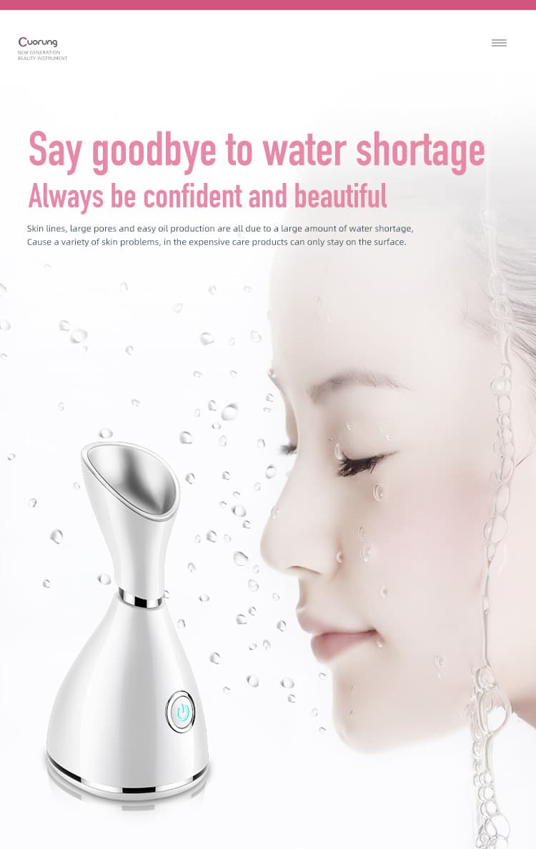Electric Beauty Home Use Humidifier Hot Selling Amazon Spray Spa Nano Mist Face Steamers Custom Ionic Facial Steamer插图4