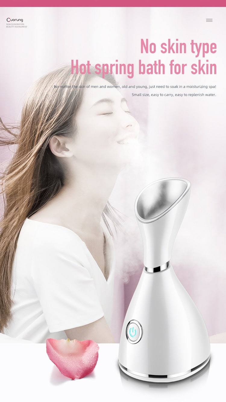 Electric Beauty Home Use Humidifier Hot Selling Amazon Spray Spa Nano Mist Face Steamers Custom Ionic Facial Steamer插图5
