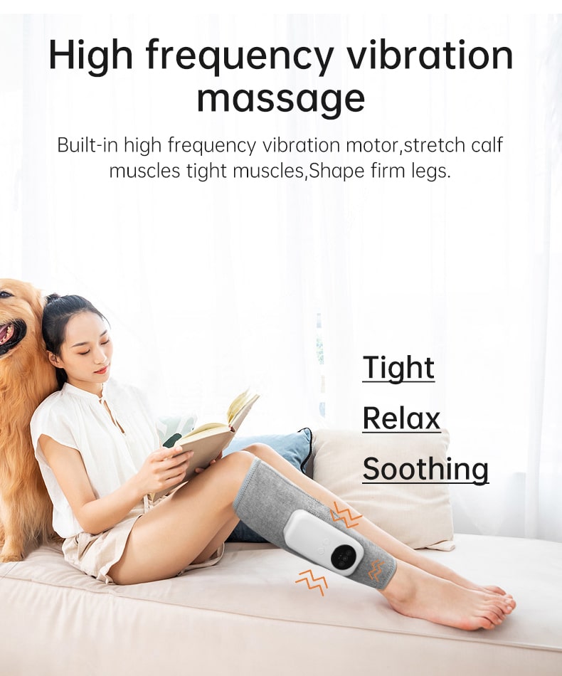 New Smart with Heat Leg Massage for Circulation and Relaxation Table Foot Machine Air Compression Leg Massager插图3