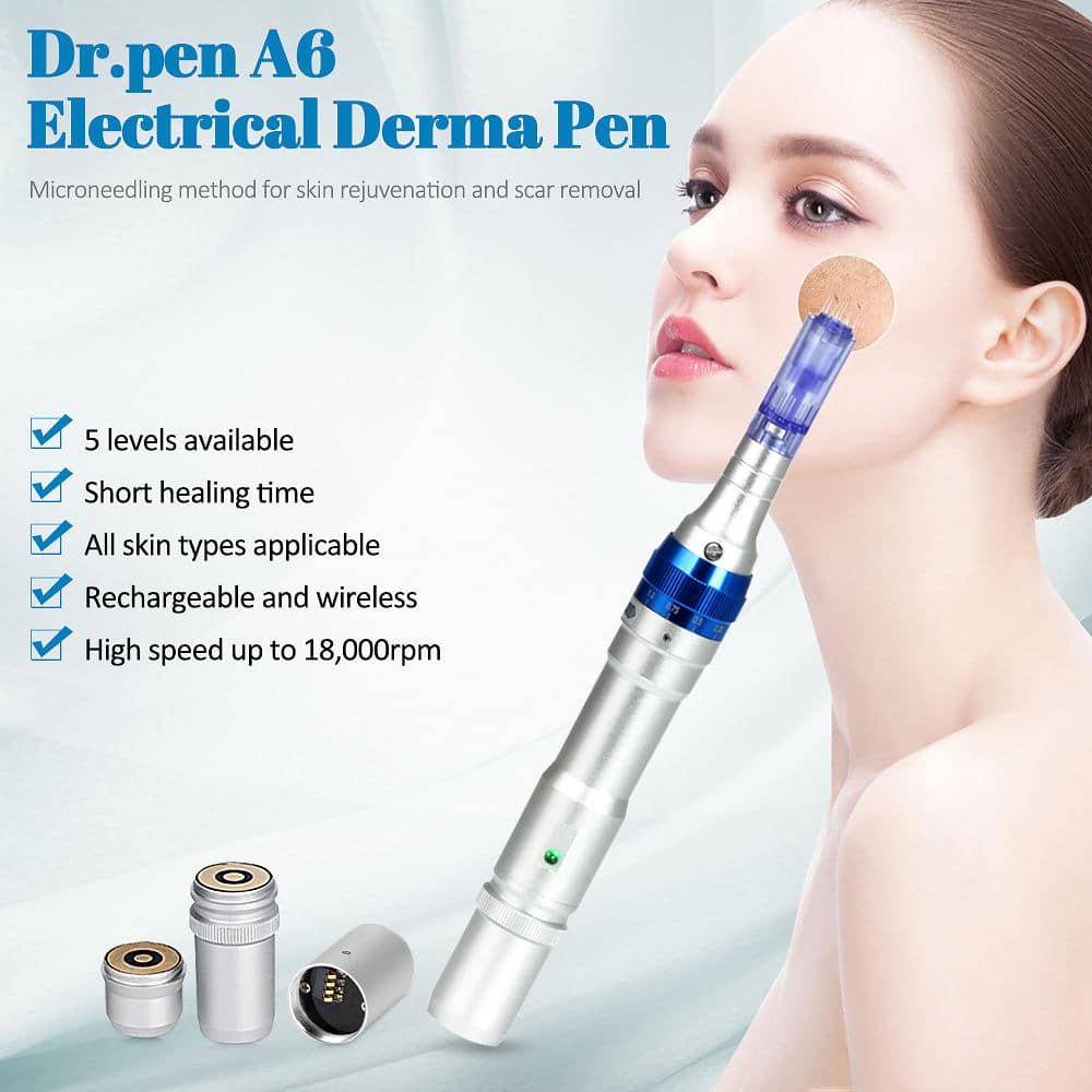Wireless Professional Nano MTS Derma Roller Needles Beauty Skin Care Cartridges A6 Microneedling Pen Electric Dr Pen插图6