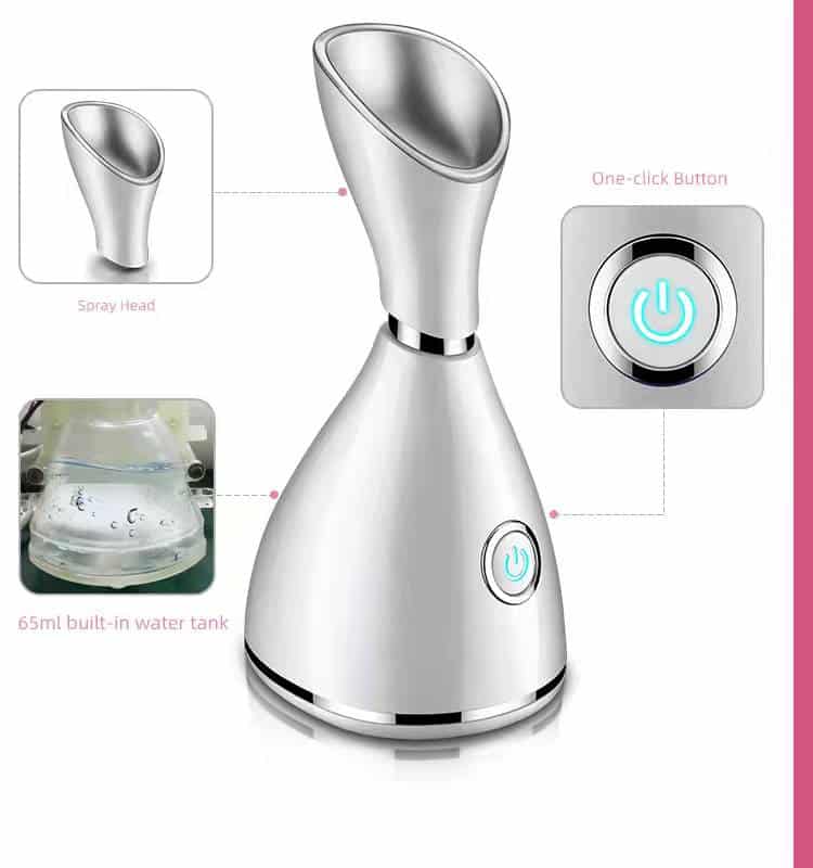 Electric Beauty Home Use Humidifier Hot Selling Amazon Spray Spa Nano Mist Face Steamers Custom Ionic Facial Steamer插图15