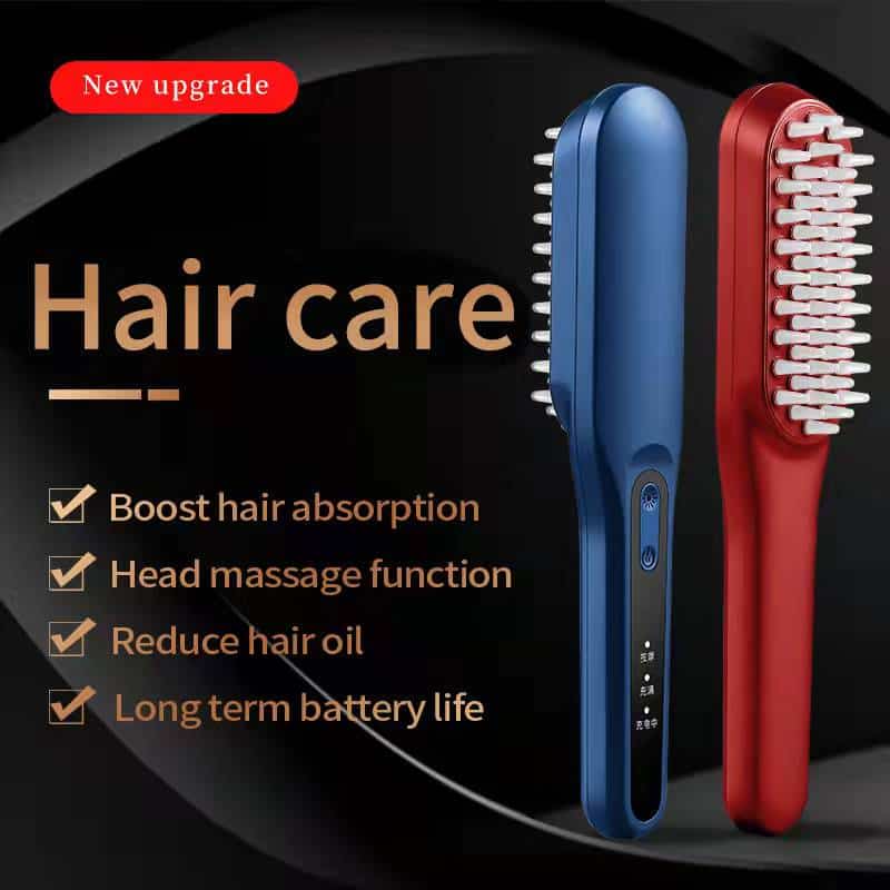 Professional Laser Head Scalp Beauty Massager Electric Electric Hair Brusher Ionic Hot Comb Hair Straightener Brush插图