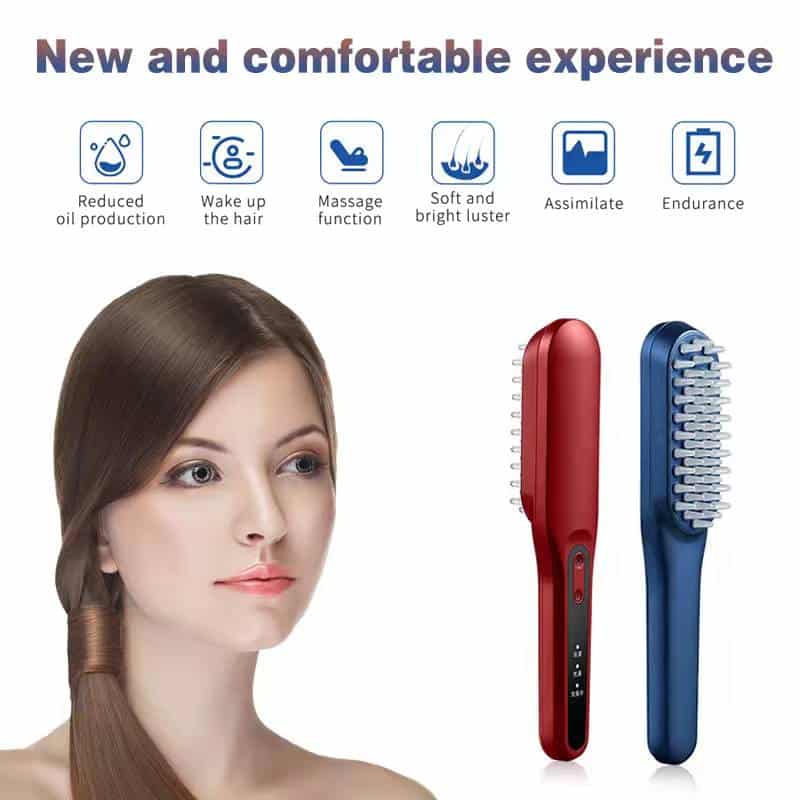 Professional Laser Head Scalp Beauty Massager Electric Electric Hair Brusher Ionic Hot Comb Hair Straightener Brush插图6