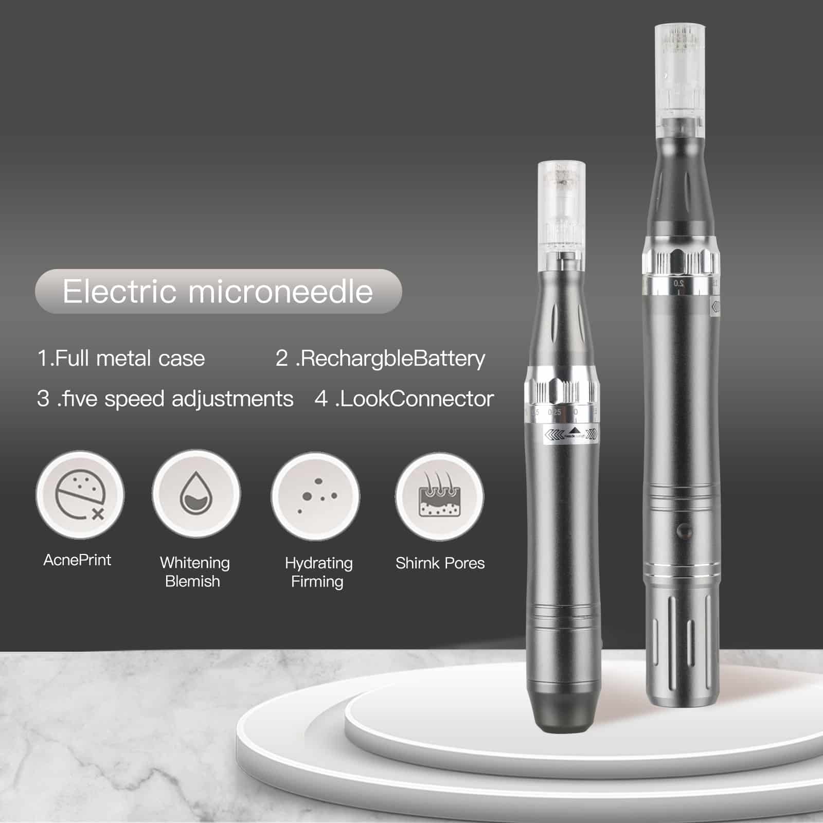 Professional LR-K6 Electric Derma Roller Microneedle Therapy Facial Beauty Skin Care Firming Machine Microneeding Pen插图