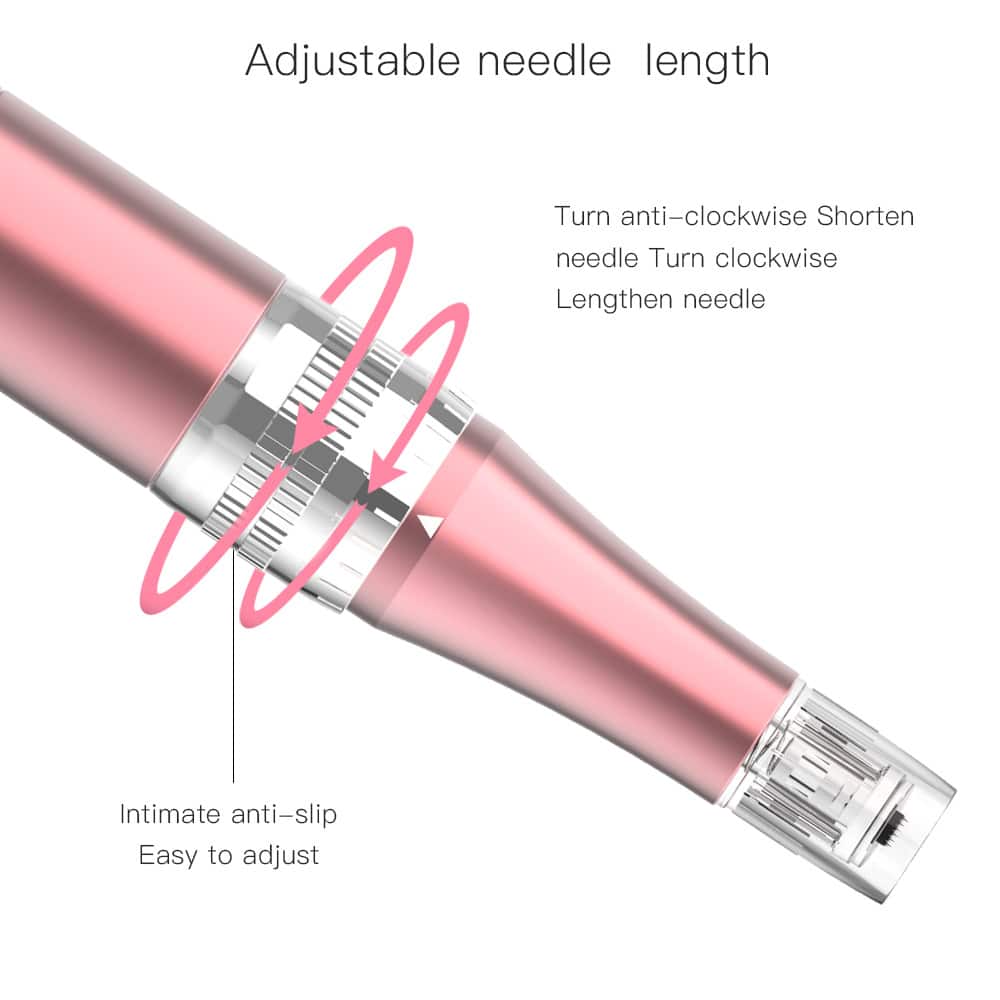 Electric Beauty Skin Firming Nano Therapy System Needle Derma Roller Microneedle Machine Dermaroller Microneedling Pen插图3