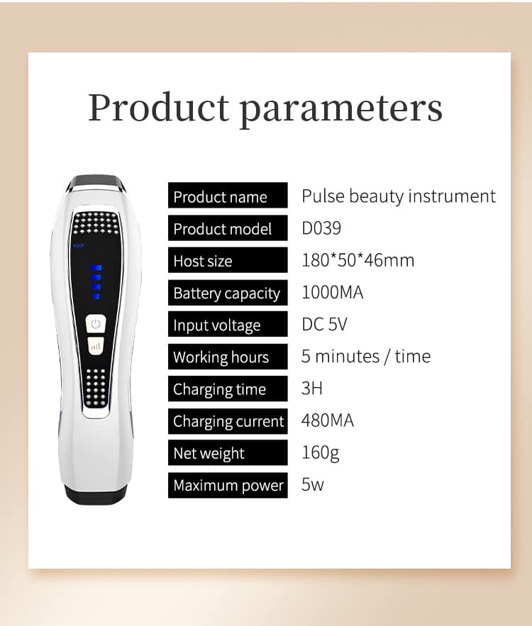 Home Use Face Lifting Instrument Skin Tightening Massager Wrinkle Remover Device Light Therapy RF Beauty Machine插图6