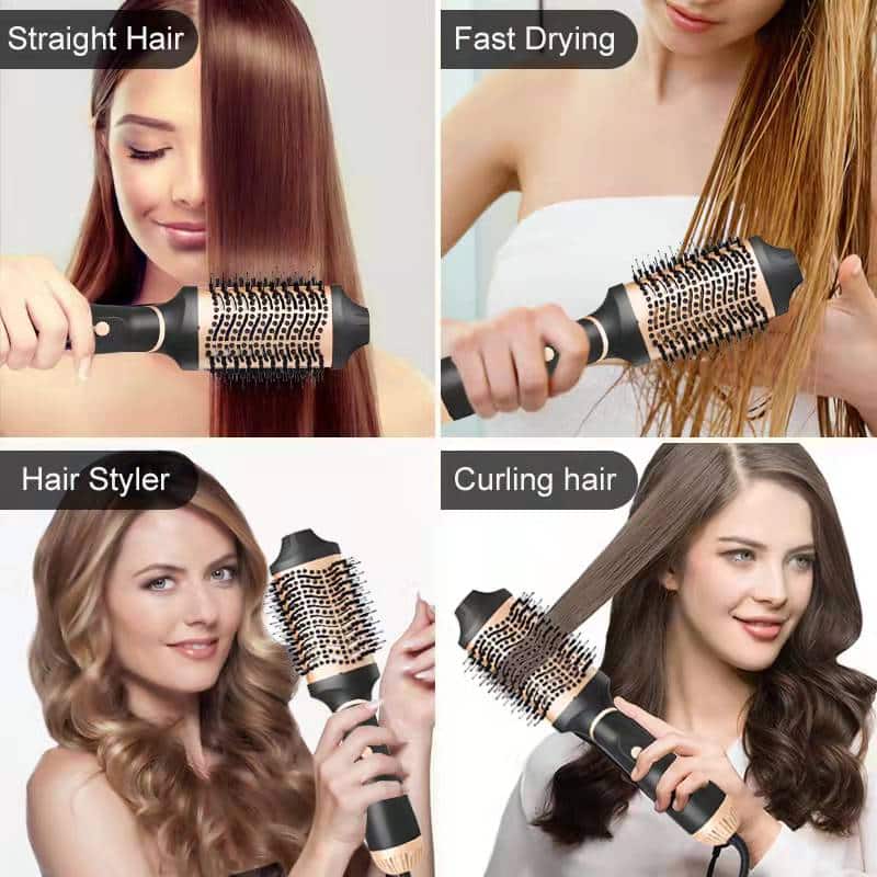 Professional One Step Dryer Volumizer Hot Air Brush Hair Dryer Brush for Salon Negative Ion Ceramic Electric Blow Dryer插图1