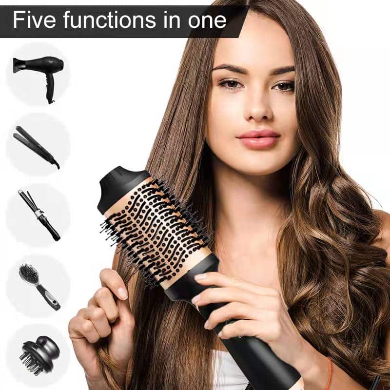 Professional One Step Dryer Volumizer Hot Air Brush Hair Dryer Brush for Salon Negative Ion Ceramic Electric Blow Dryer插图2