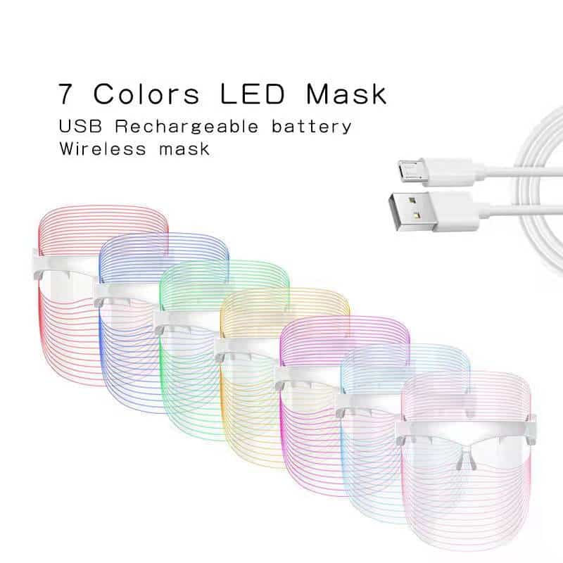 Hot Selling Acne Treatment Mask PDT Machine Custom 3 & 7 Color Facial Beauty Therapy Skin Care Led Light Mask插图2