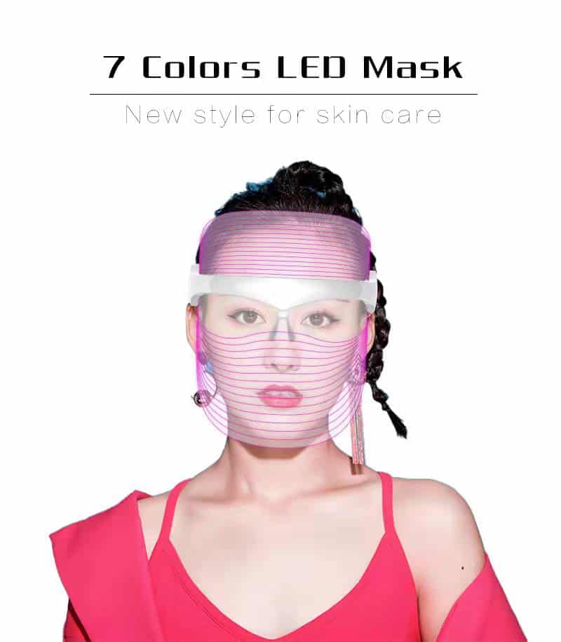 Hot Selling Acne Treatment Mask PDT Machine Custom 3 & 7 Color Facial Beauty Therapy Skin Care Led Light Mask插图4
